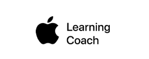 Apple logo next to the text Learning Coach.