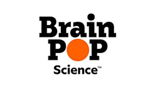 BrainPOP Science logo with an orange circle replacing the letter O in POP.